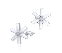 Asterisk Silver Stud Earring STS-3251